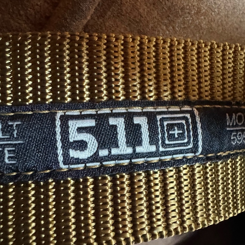 5.11 Tactical TDU belt Coyote color Model 59552 New Size Medium (32-34) - Picture 8 of 12